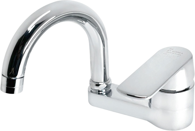 국산 거위목 세면기 수전 SYK-304B 세면대수전 교체 세트, 1세트