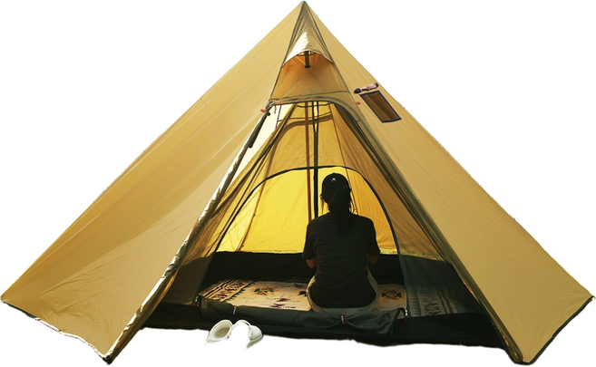 칼루스 화목 티피텐트, 400 * 220cm