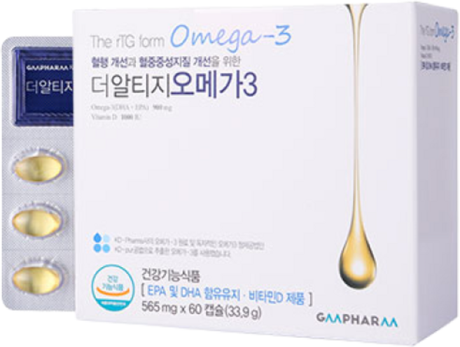 지엠팜 더 알티지 오메가3 60p, 60정, 1개