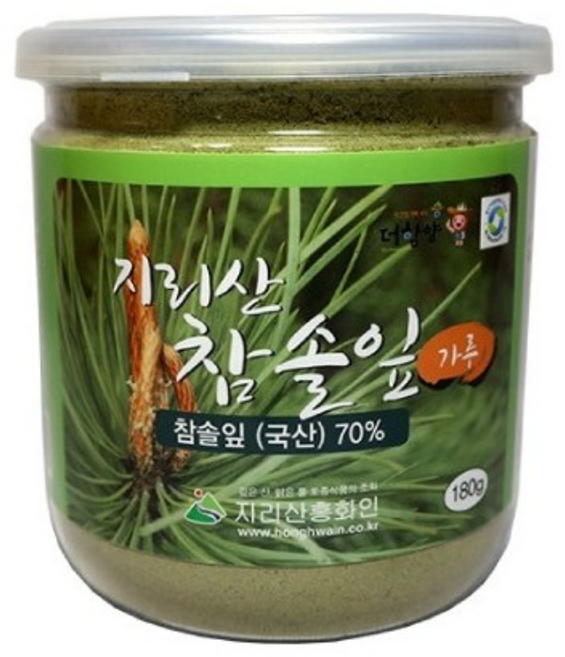 참솔잎가루 (180g) 국내산100% 지리산정기로 만든 참솔잎, 180g, 1개
