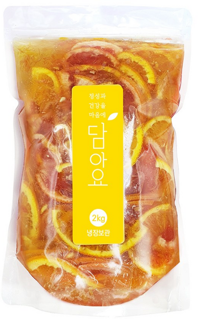 담아요 수제 오렌지자몽슬라이스청, 1개, 1개입, 2kg