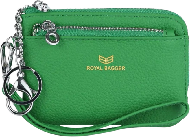 Royal Bagger 동전 정리 카드 지갑 가벼운 미니 포ouch 수납 정 리 가죽 소품 오렌지 오렌지 와인퍼플 블랙