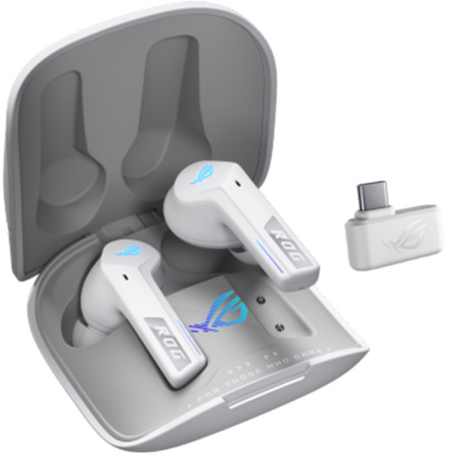ROG Cetra True Wireless SpeedNova 無線耳機 雙模連線 主動降噪 AI麥克風, 白色,主商品