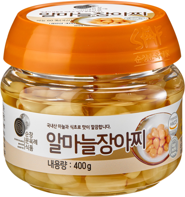 순창문옥례식품 알마늘 장아찌 400g 국내산 마늘 사용 명인 장맛 아삭한 식감, 1개