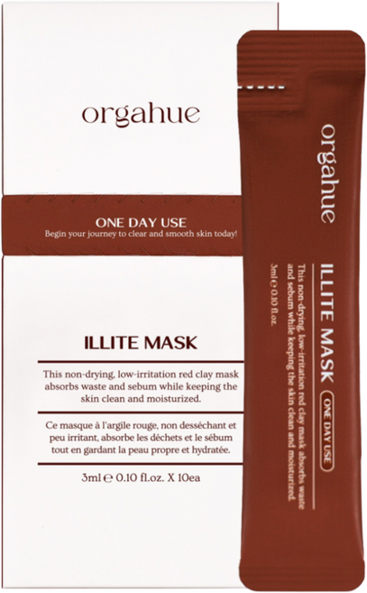 올가휴 일라이트 마스크 원데이유즈 피지흡착 머드팩 여행용, 1개, 10개입