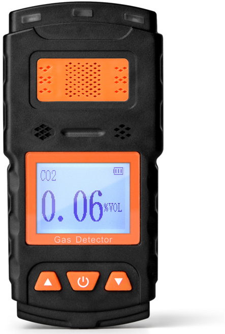 가제트 휴대용 이산화탄소 농도 복합 가스 측정기 CO2 경보기 감지기 위험현장필수품, 1개