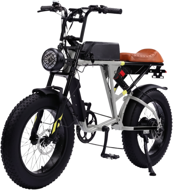 시레보 고출력 자토바이 전기 팻바이크 MTB 전기자전거 출퇴근용 배달용, 블랙, 강철