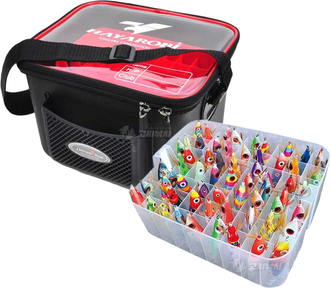 하야로비 출조형 60구 에기가방 에기 케이스 박스 에기 보관함