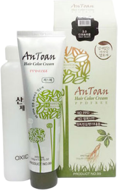 [가인] 하켄 안토안 헤어칼라 크림 1 2제 150g, [1.0]블랙, 1개