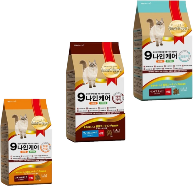 나인케어 캣 고양이사료 6kg 인도어 체형관리 피부피모 3종, 다이어트(체중유지), 1개