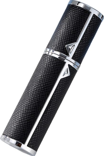 셀벨 프리미엄 향수케이스 휴대용 펌핑 자동 하단 충전 리필 향수공병 5ml, 1개, 블랙, 블랙