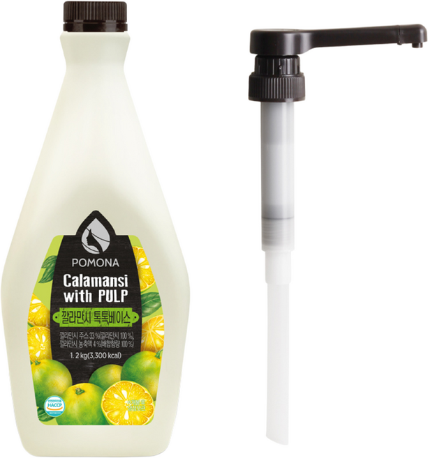 포모나 깔라만시 톡톡베이스 1.2kg + 전용펌프 세트, 1개