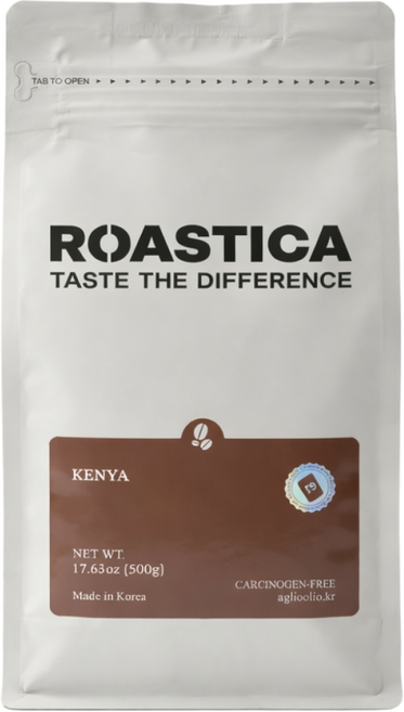 로스티카 케냐 PB TOP 키린야가 원두 커피 홀빈, 1개, 500g, 홀빈(분쇄안함)