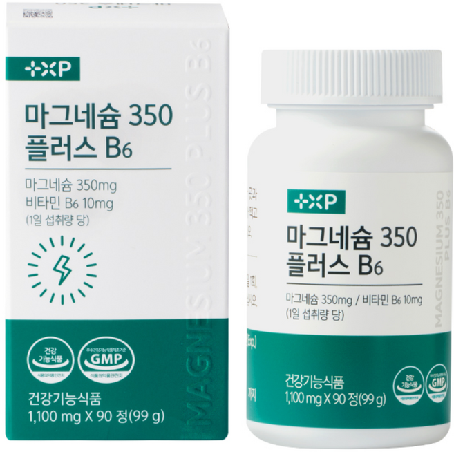 마그네슘 구매 1위 글루콘산 마그네슘 함유 마그 네슘 350 비 6 영양제, 2개, 90정