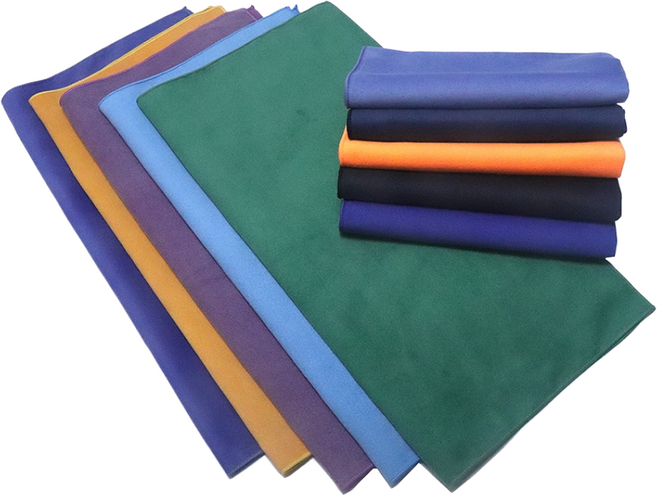 힐포 초극세사 대형 악기닦이 악기천 악기융 극세사 안경닦이 세차 광택용 도포용 화이버, 40X40, 5매, 로얄블루