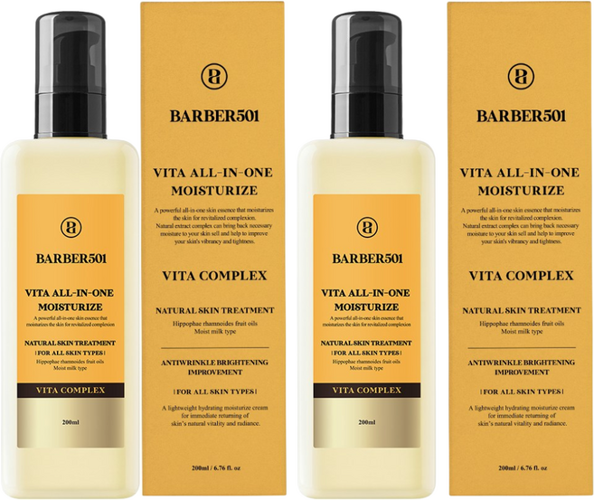 바버501 비타 올인원 모이스처라이즈, 200ml, 2개