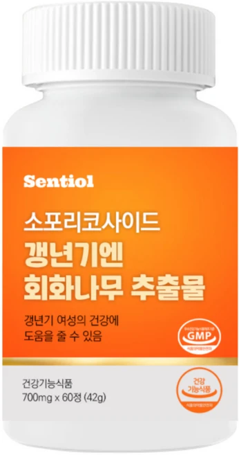 소포리코 사이드 갱년기 여성 보조제 / 플로라필 다이어트 회화나무 추출물, 1개, 60정 - 쿠팡