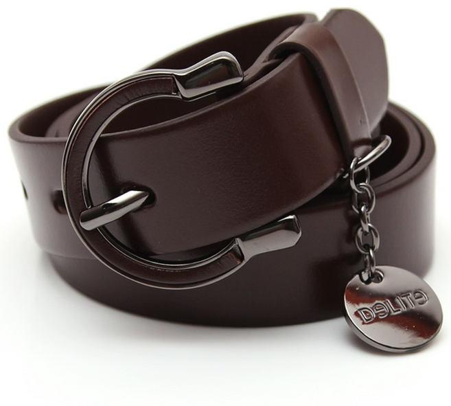 에스랑제이 여성 가죽벨트 캐주얼 허리띠 가죽메탈 WG952