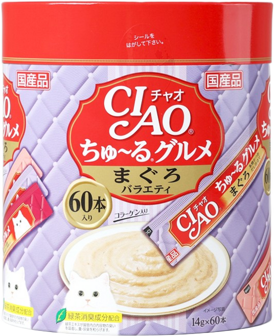 챠오츄르 이나바 츄루 고양이 간식, 참치, 840g, 1개