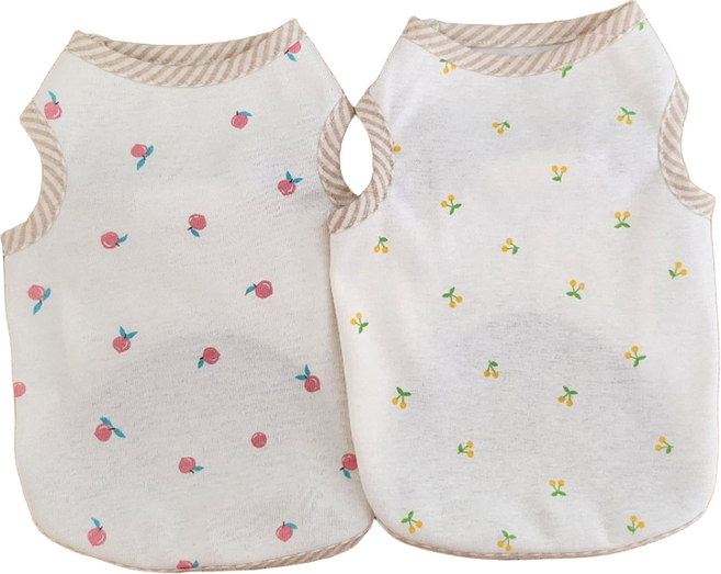 팻티아 보들보들 편안한 순면 메리야스 나시, 앵두Natural, 1개