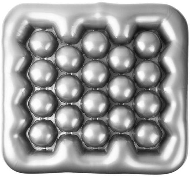 에어 물방석 사각 2개, 실버