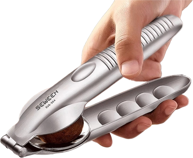 SEWEEK 밤칼집 밤가위 밤까는기계 호두까는 기계 칼집내기 손톱보호구 증정, 1개, 실버