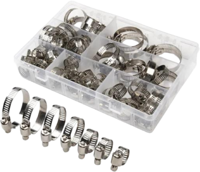 더쏠 호스 연결 스텐 조임 밴드 7종, 1개