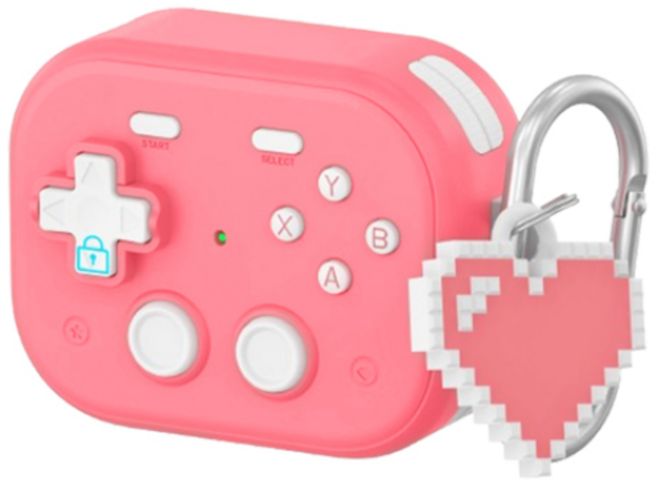 투에이비 오토락 게임기 에어팟 호환 분실방지 케이스, 1개, 핑크, 에어팟4