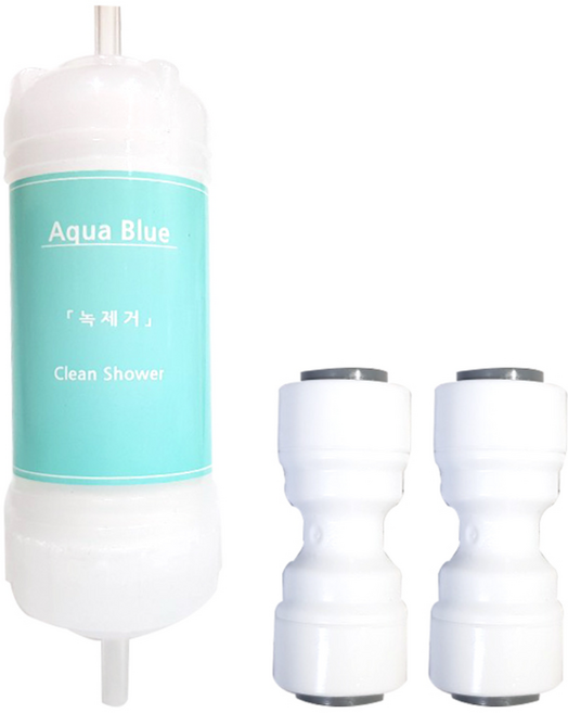 코웨이 비데 필터 호환 녹 염소 제거, 녹 제거 전용 I형 피팅2개(COTONG), 1개