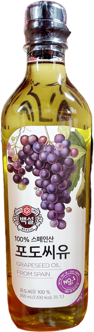 백설 포도씨유, 1개, 900ml