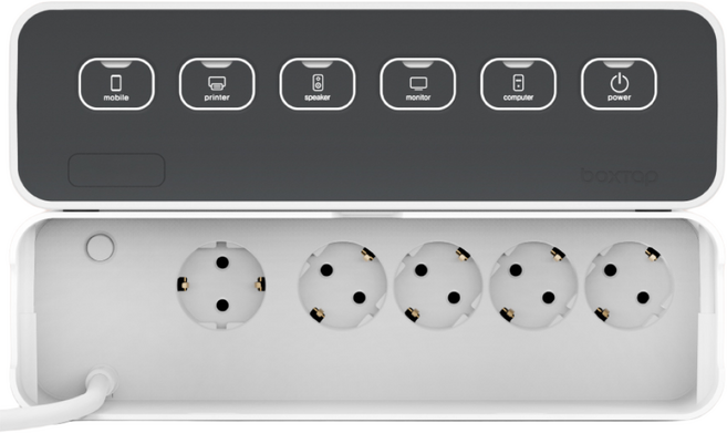 에이블루 박스탭 - 인테리어 멀티탭 박스 전선 정리함, 2.3m, 블랙, 1개