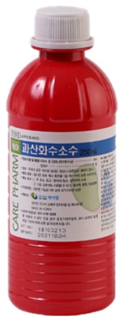 케어팜 과산화수소 상처 소독 상처 구강 세척, 10개, 250ml