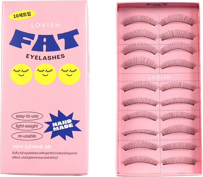 러비쉬 FAT 인조 속눈썹 217호 20p, 블랙라인, 1개