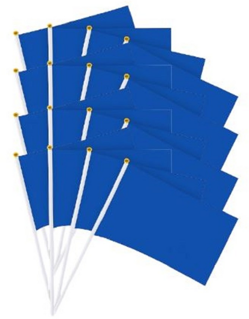 디와이상사 무지 깃발 DIY, 20개, 파란색