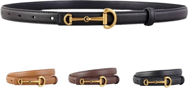 스카이샤인 여성 캐주얼 정장 슬림 벨트 소가죽 패션 허리띠