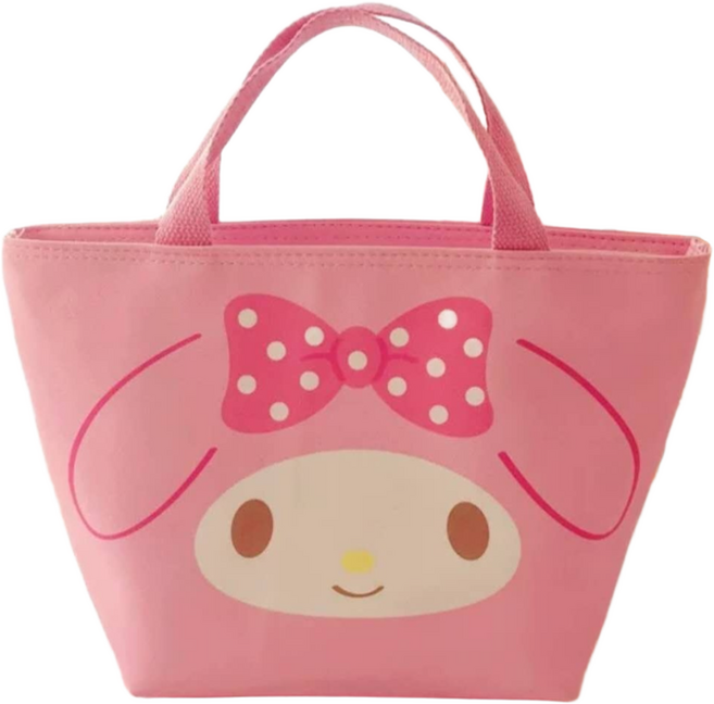 조하네샵 NEW 산리오 캐릭터 도시락가방 런치백 보온보냉백, 마이멜로디연핑크, 1개