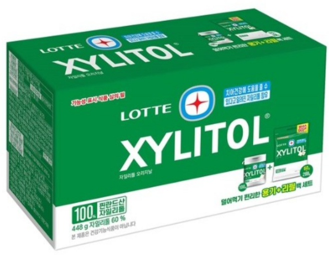 코스트코 롯데 자일리톨껌448g(348g리필1개+100g 통1개) X 2개, 448g