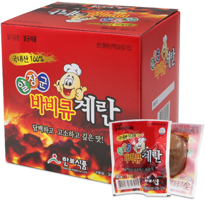 알장군 바비큐 계란 30g, 30구, 1개