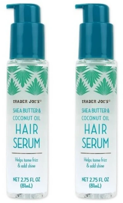 Trader Joe's Shea Butter & Coconut Oil Hair Serum 트레이더조 시어 버터 앤 코코넛 오일 헤어 세럼 81ml 2팩, 2개 - 쿠팡