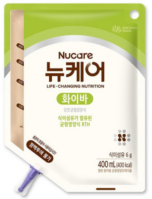 뉴케어 화이바 RTH 파우치, 400ml, 20개