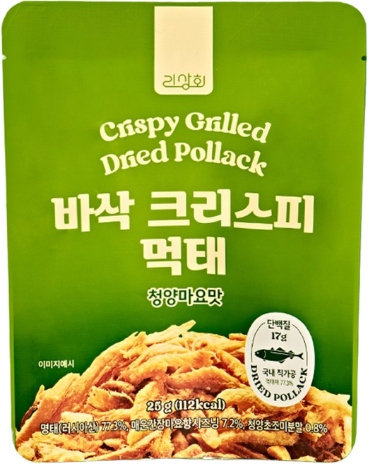 리상회 바삭 크리스피 먹태 청양마요맛, 3개, 25g
