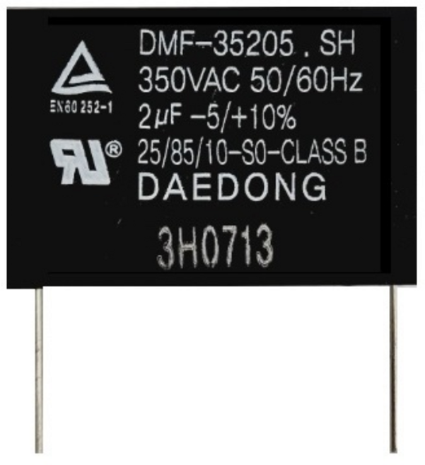 대동 기동 콘덴서 보일러 선풍기 모터 펌프 환풍기 공기청정기 450VAC 모음 CLASS B 10 000시간용, 2.0uF(350VAC), 1개