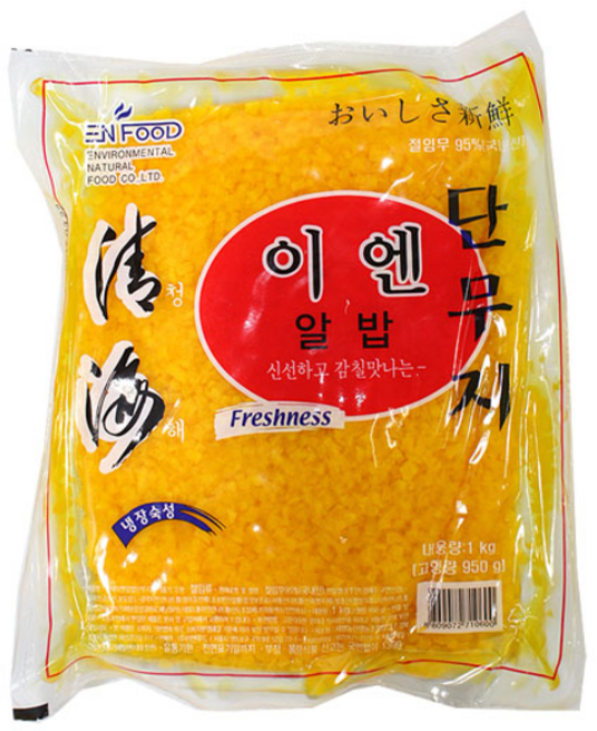 이엔 압축 일식 알밥 단무지, 1kg, 1개