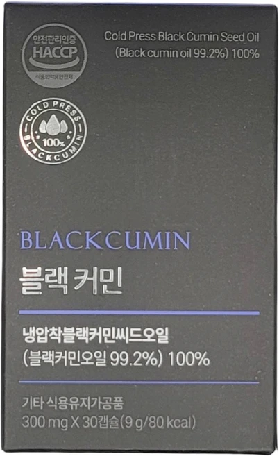 블랙커민 블랙시드 오일 300mg, 블랙커민 1개, 1개, 30정 - 쿠팡