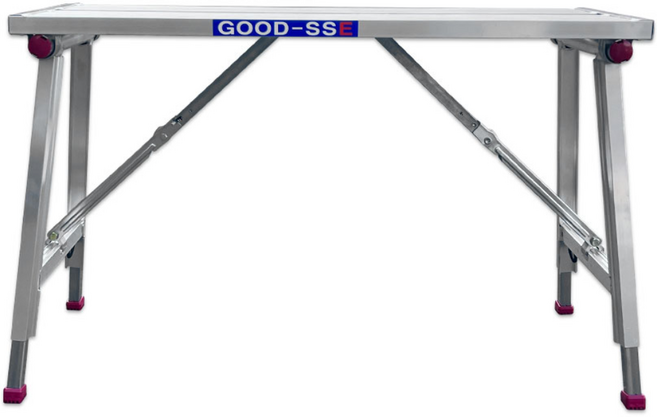GOOD-SSE 굳세 일자형우마 ALP 폭 300mm 기장 900mm 높이조절 사다리, 1개
