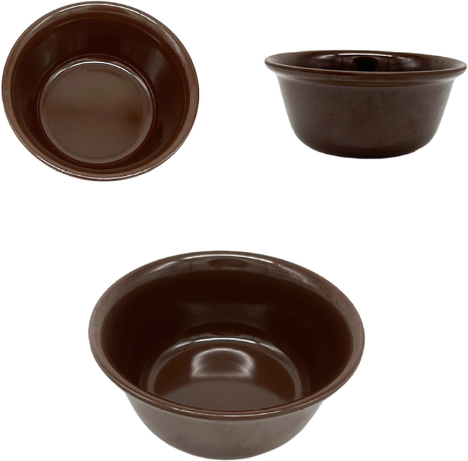 멜라민 뚝배기 가벼운 업소용 국밥 식당그릇 설렁탕 백숙 식기 초코, 1개