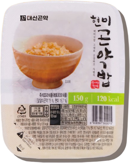 대신곤약 현미곤약 즉석밥, 150g, 20개