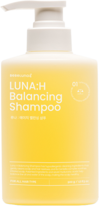베베루나 루나에이치 밸런싱 샴푸, 500g, 1개