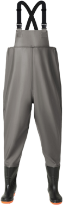 지스터프 갯벌 해루질 가슴장화 갯벌체험옷, 255, 그레이