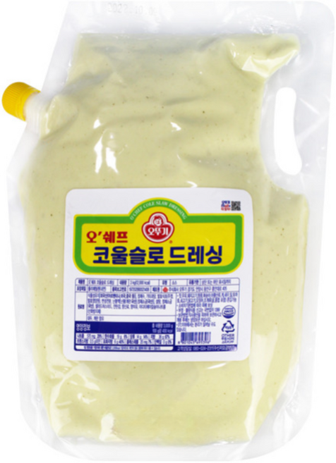 오뚜기 오쉐프 코울슬로 드레싱, 1개, 3kg
